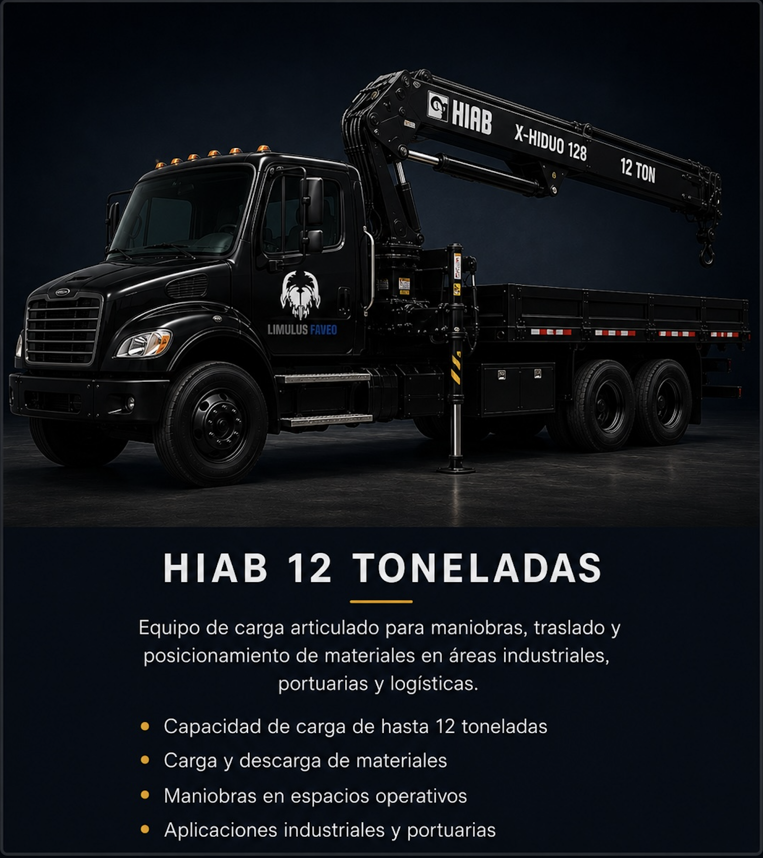 Camión HIAB de 12 toneladas